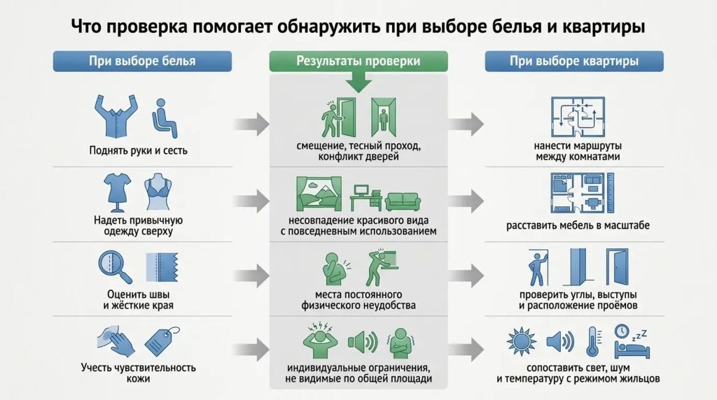 Что проверка помогает обнаружить при выборе белья и квартиры